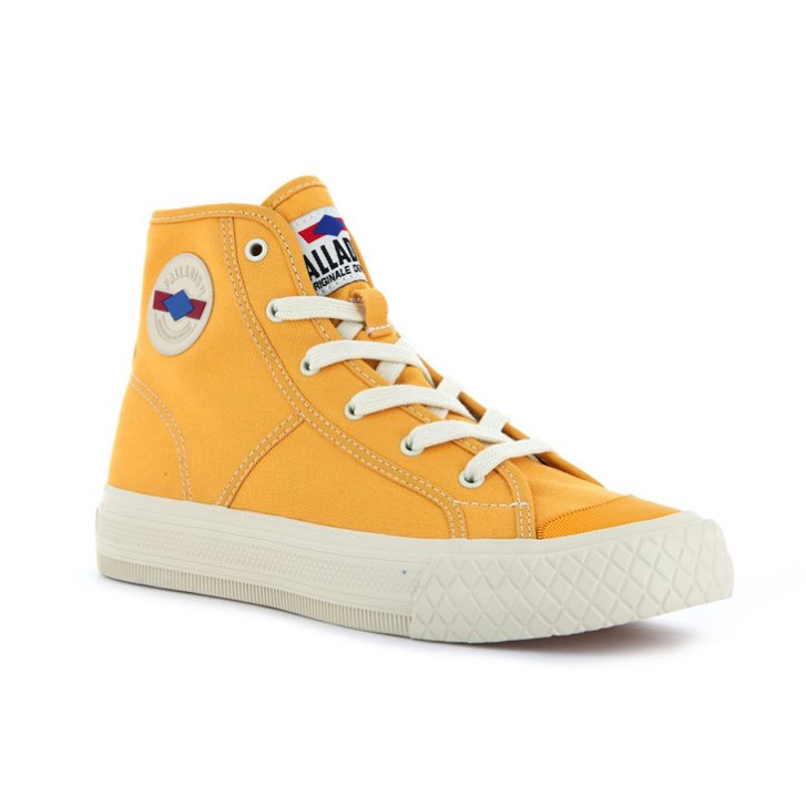 Baskets Palladium Palla Louvel High Tops Homme Moutarde | FR KCI098L